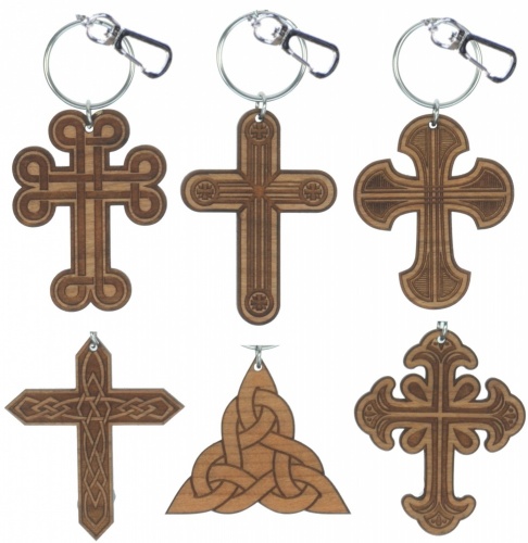 5001B-CC-W : Celtic Cross Keyrings UK (Pack Size 36) Price Breaks Available